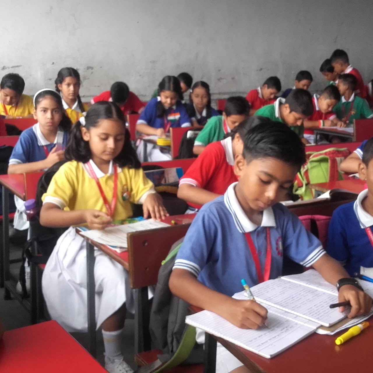 Students in class